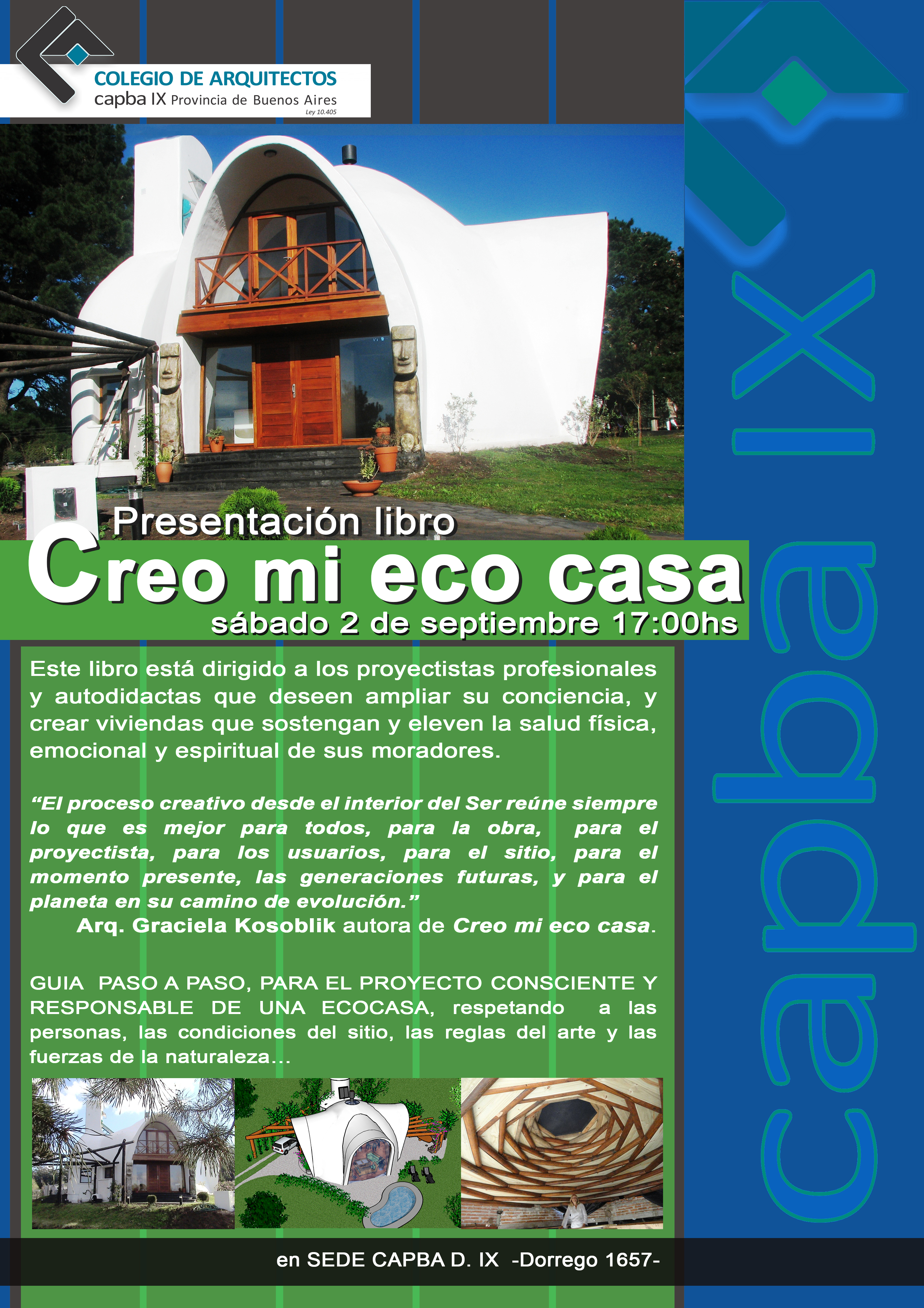 2017 09 02 Afiche Presentación Libro ECO CASA
