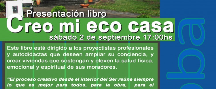 2017 09 02 Afiche Presentación Libro ECO CASA